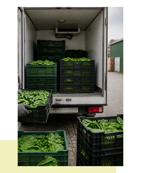 Перевозка шпината в Курск с сохранением свежести продукции